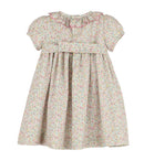 Tiny tulips smocked dress