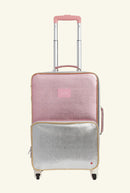 Logan Carry-On Suitcase Pink/Silver
