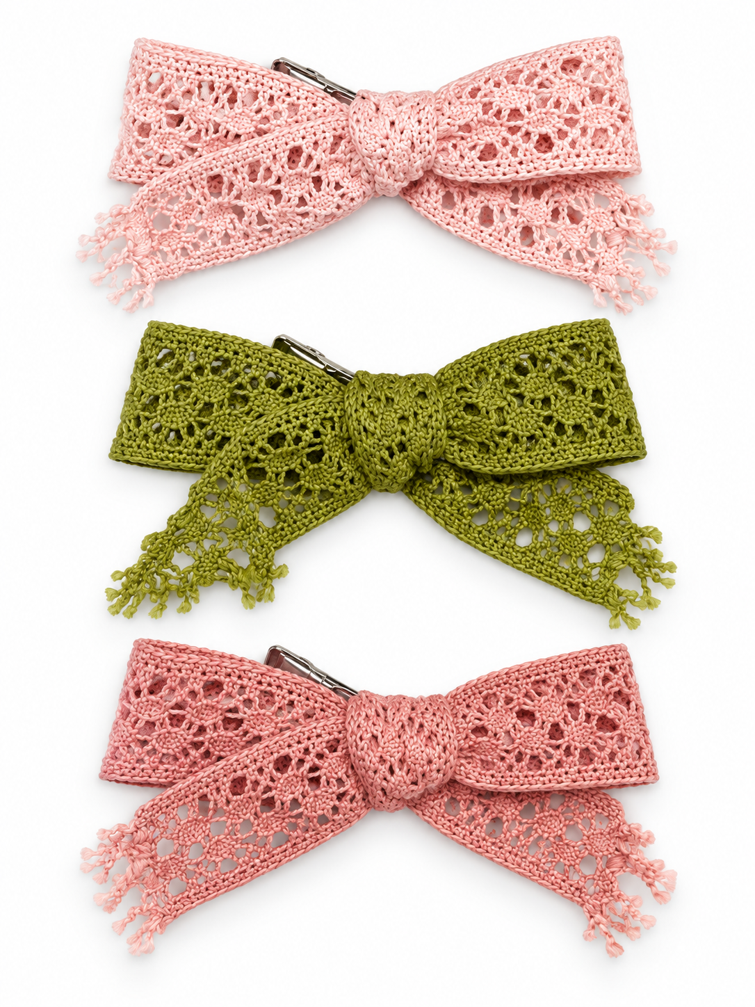 Crochet Lace Bow 1pc