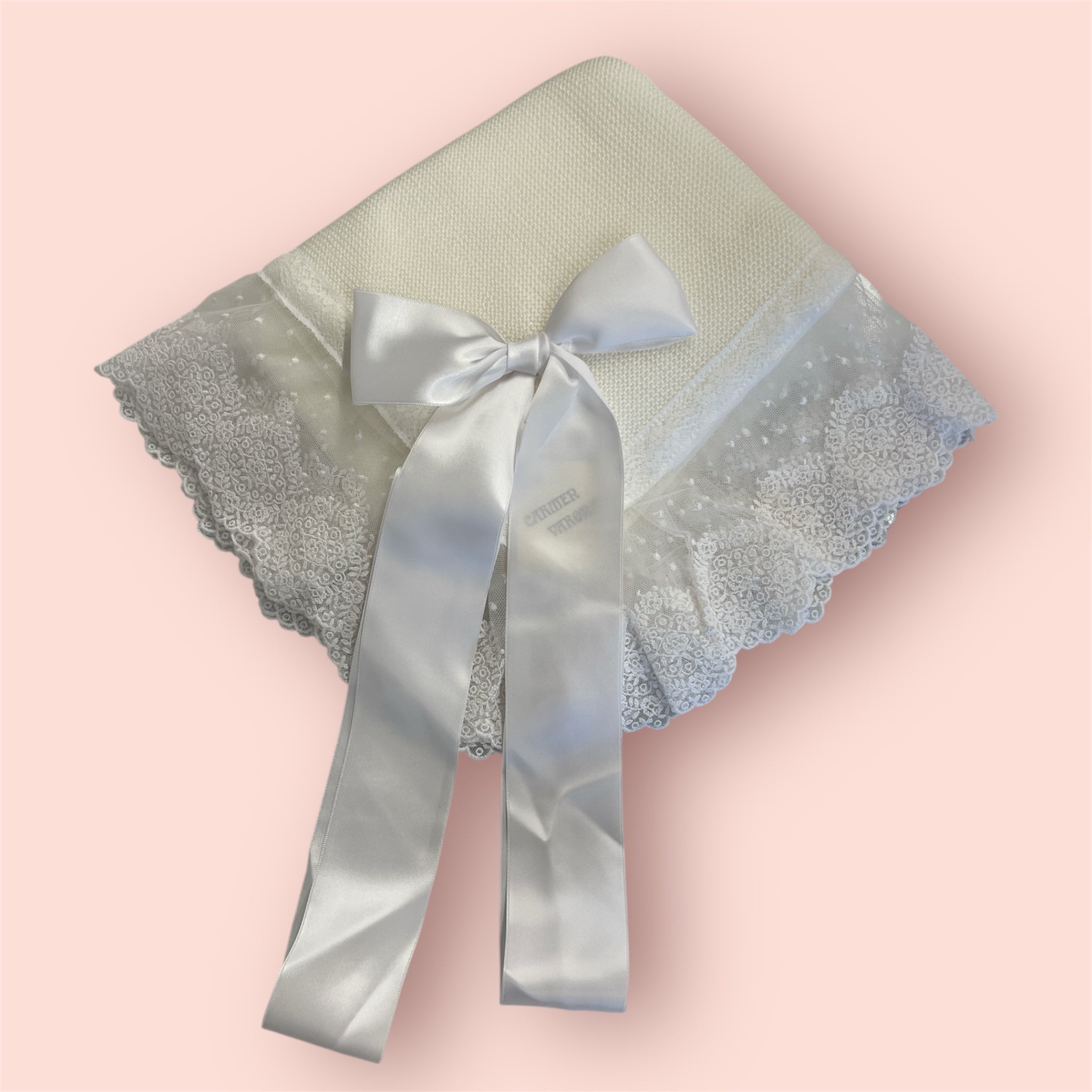 White With A Bow Blanket