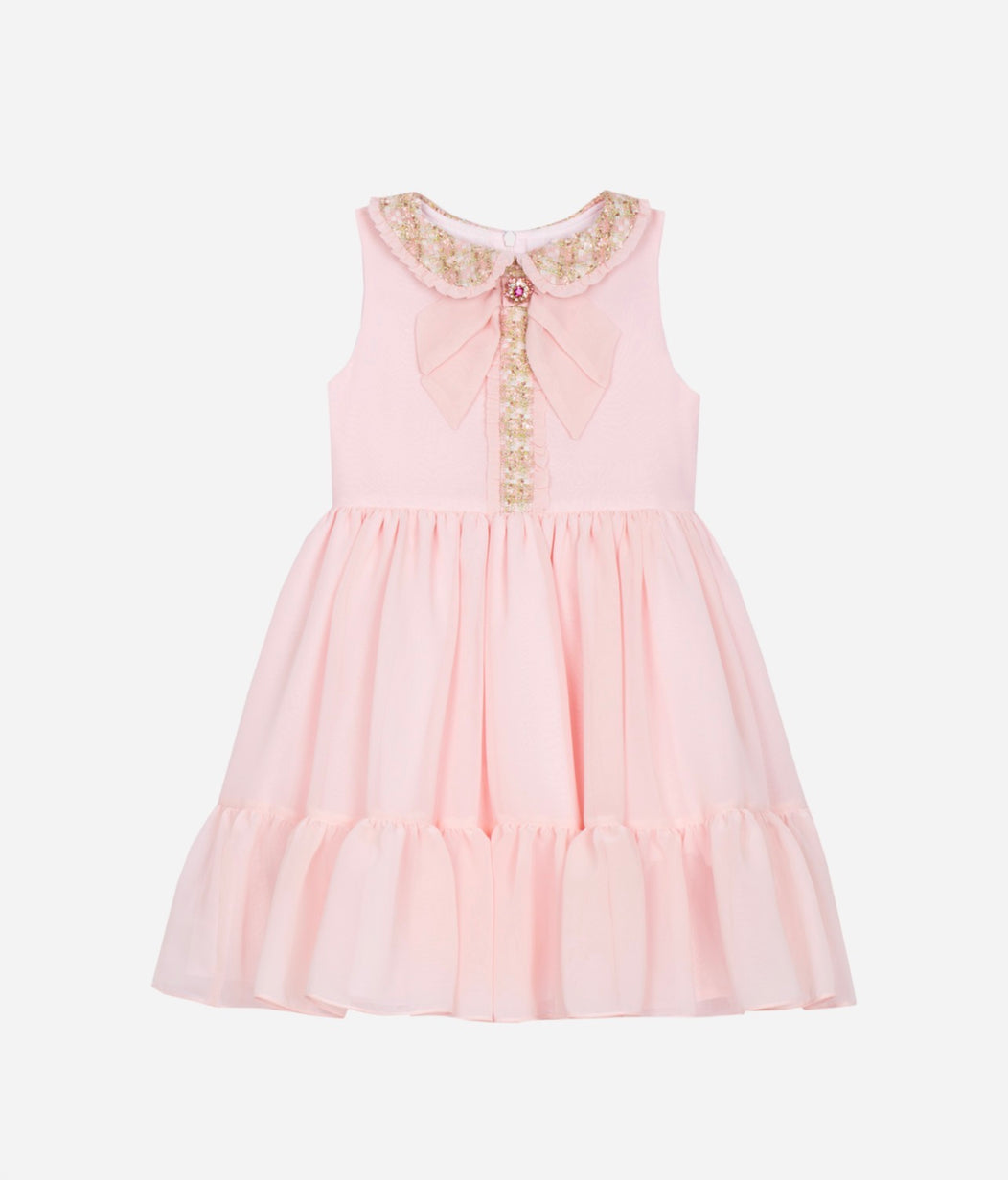 Pale Pink & Golden Dress