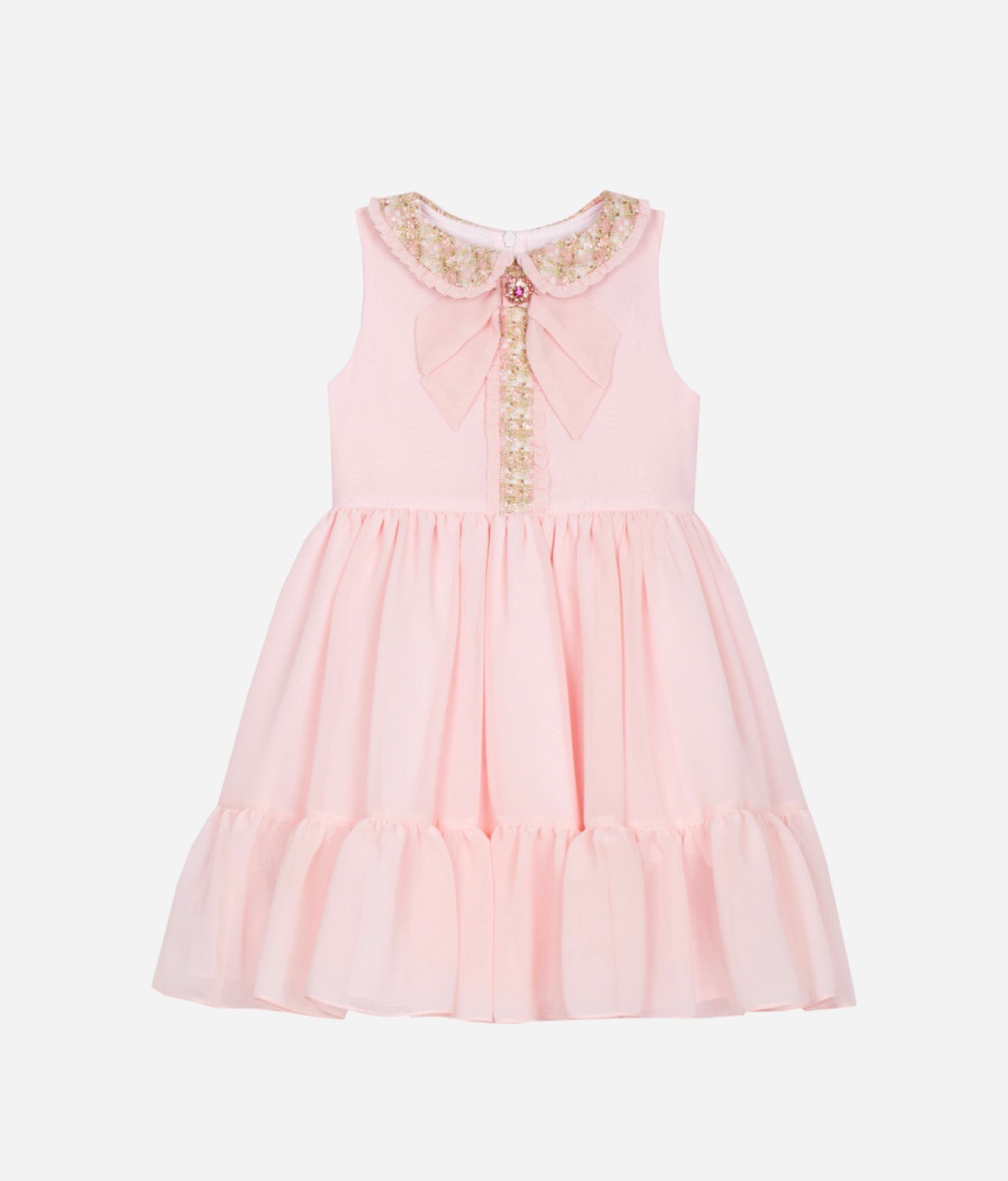 Pale Pink & Golden Dress