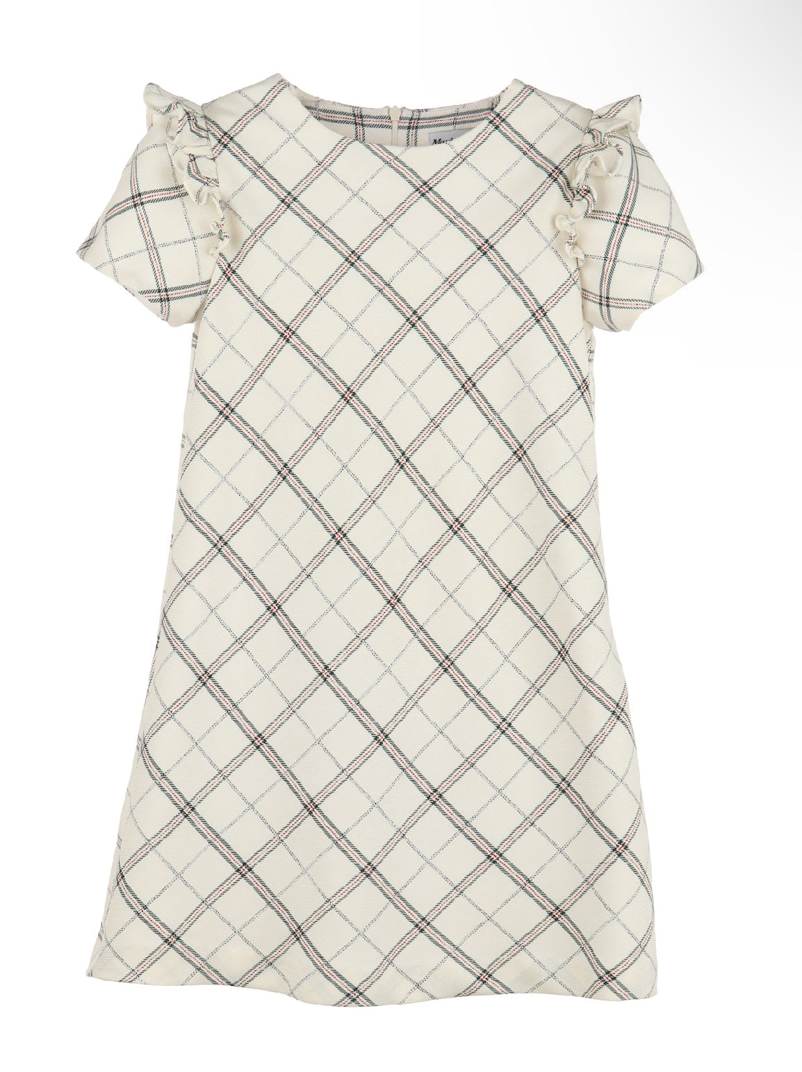 Tartan Plaid Ivory Dress