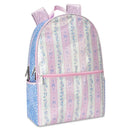 Pink Floral Stripe Backpack
