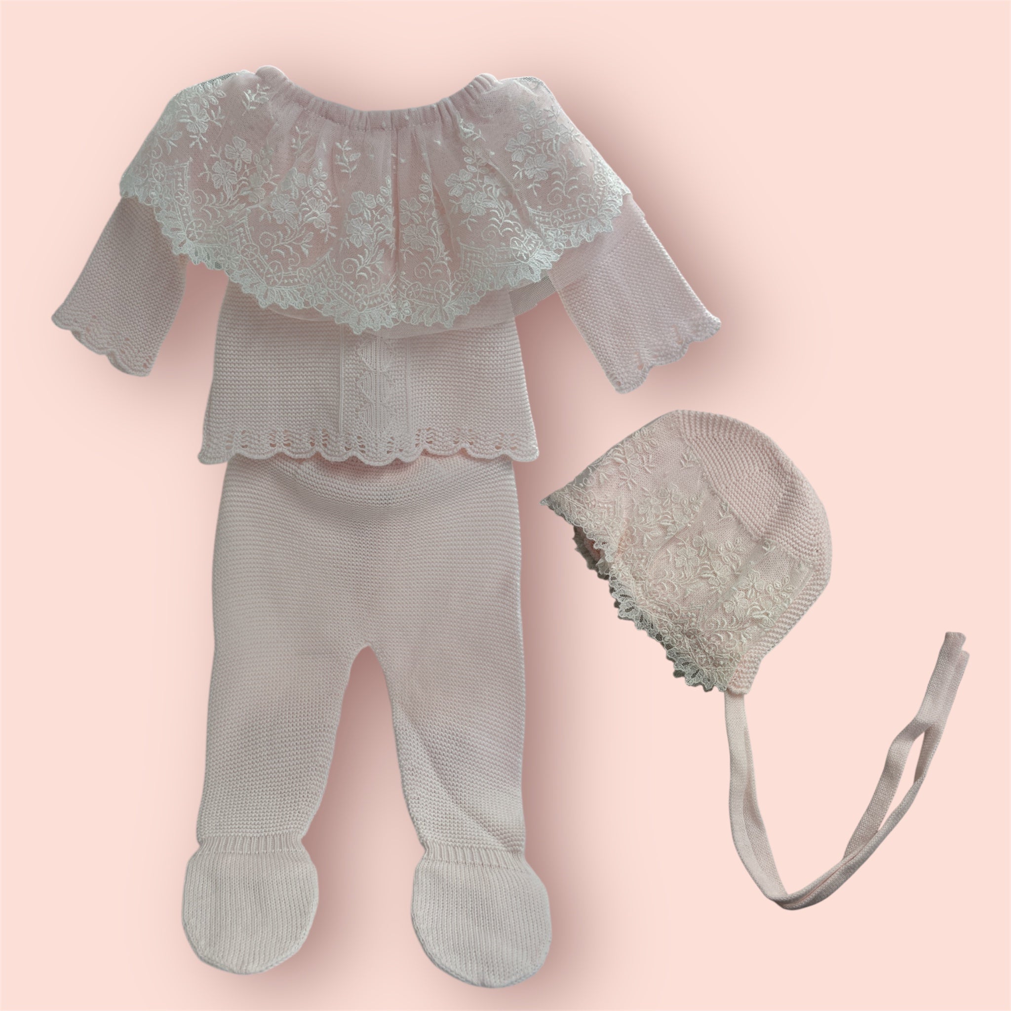 Laced Newborn Set