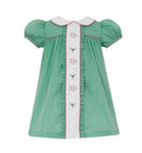Santa Face Green Dress