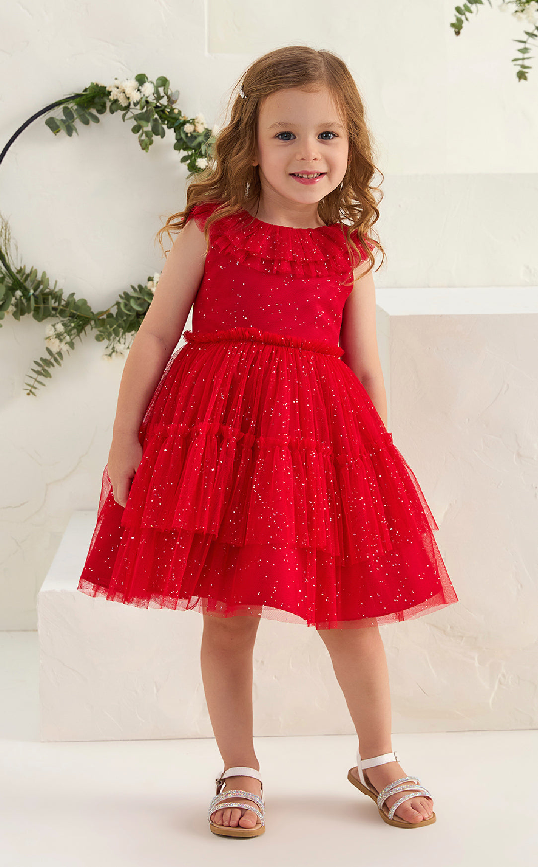 Glittered Red Dress
