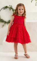 Glittered Red Dress