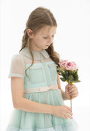 Aqua Tulle Dress