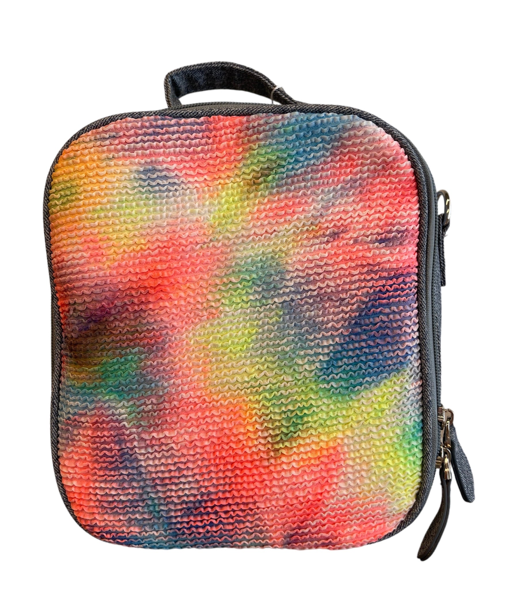 Tie Dye Neon Denim Lunch Box