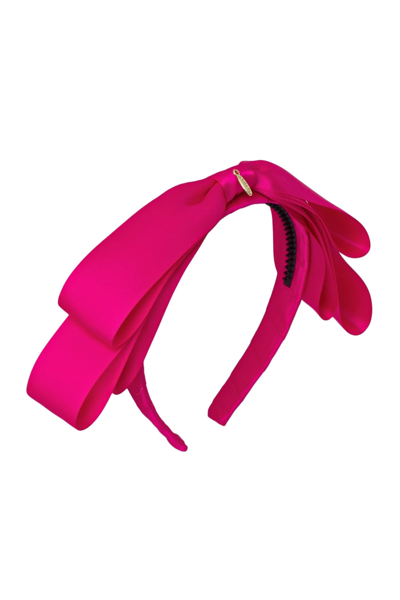 Heather Satin Headband - Azalea Hot Pink