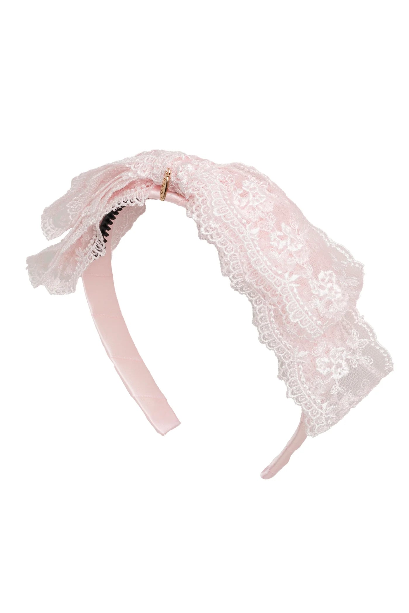 Heather Lace Headband - Pink