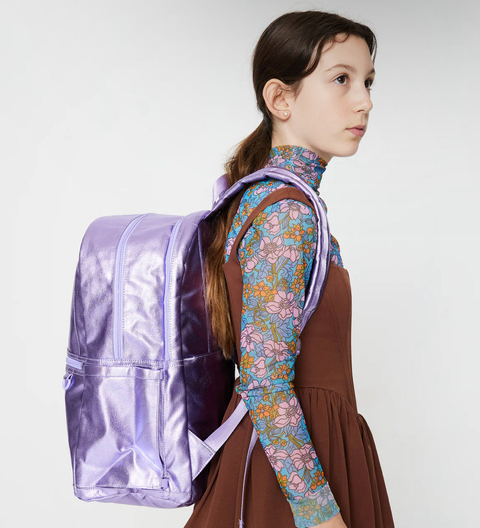 Lilac Double Pocket Backpack
