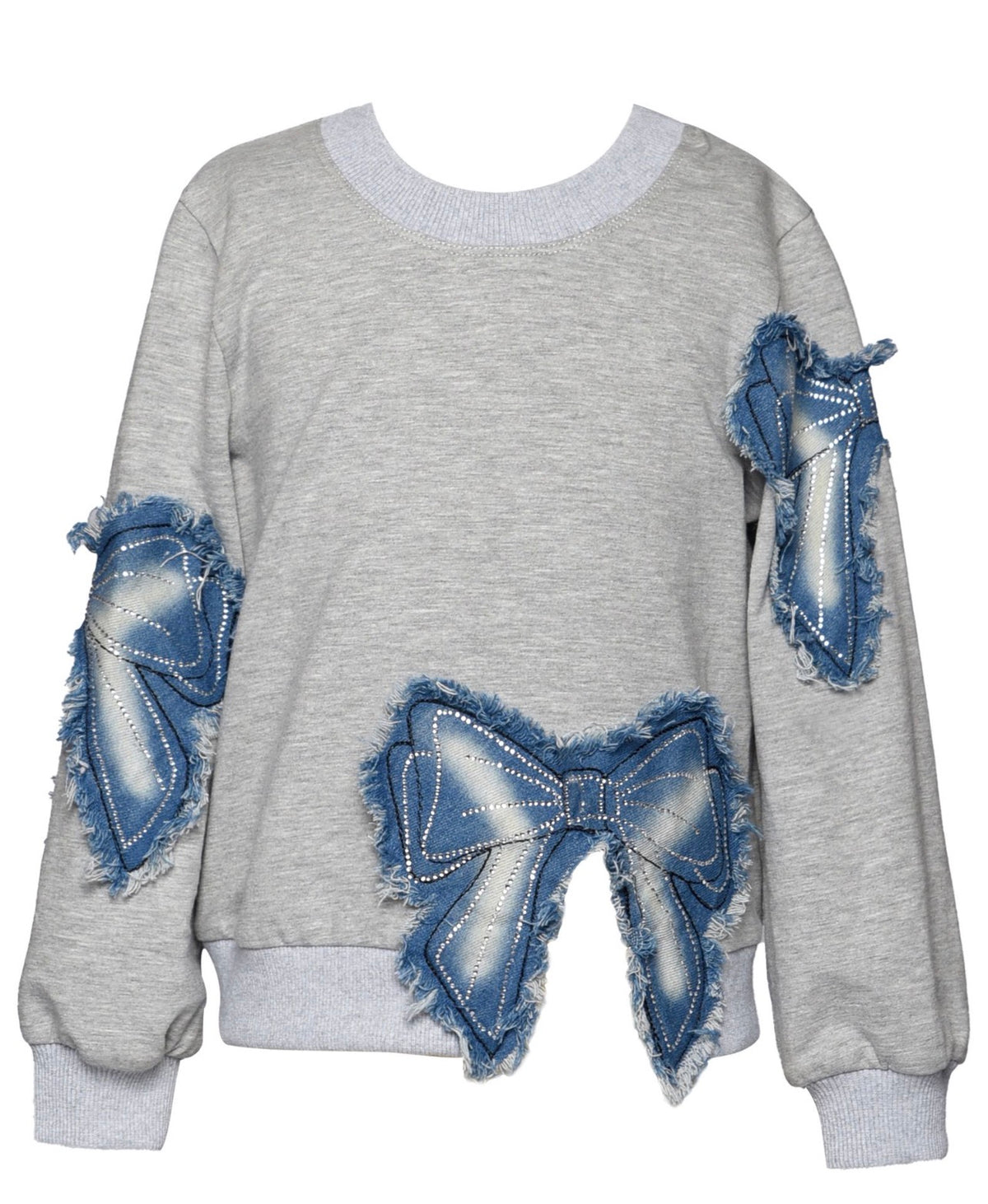 Denim Bow Patch Set