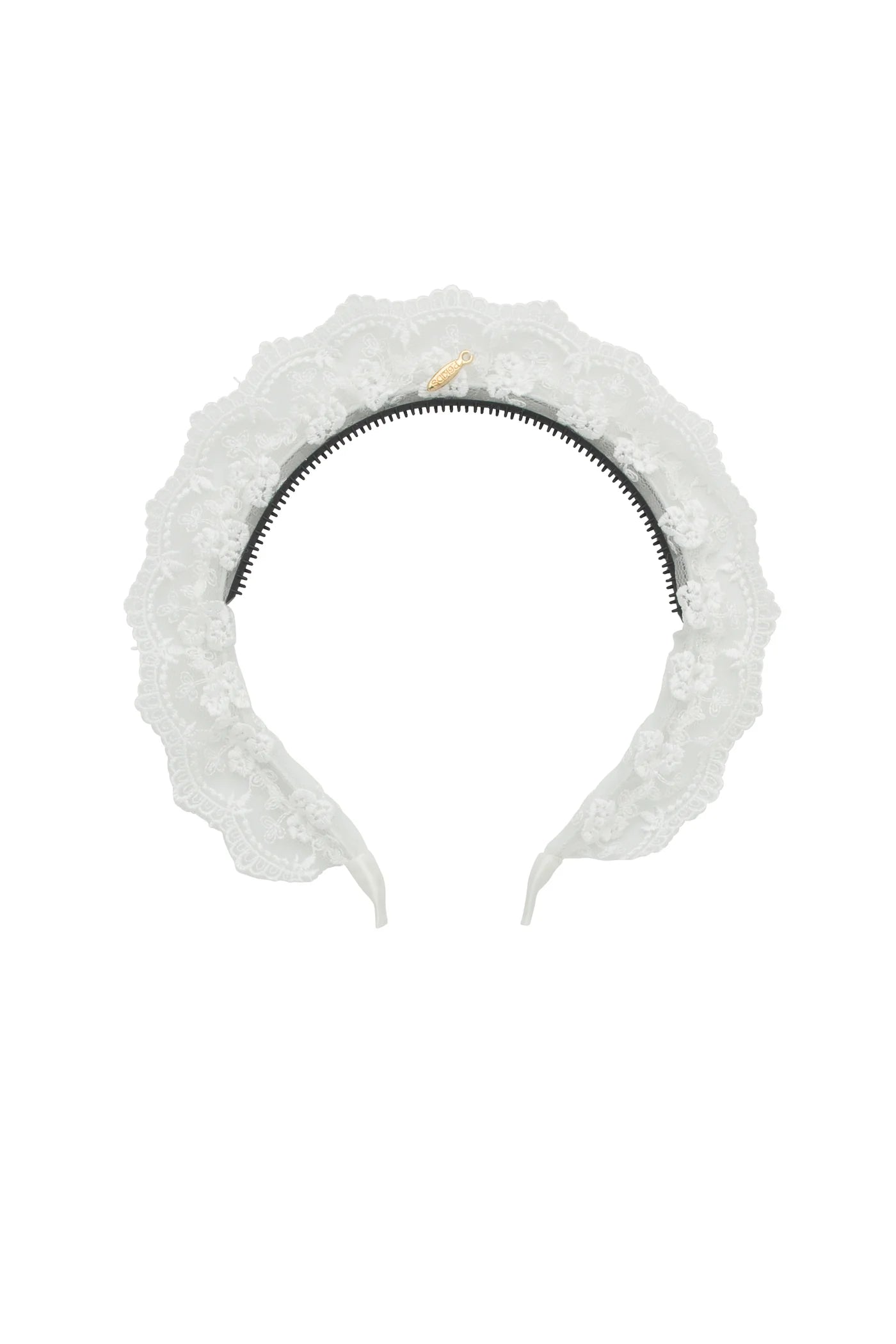 Lace Crown Headband - White