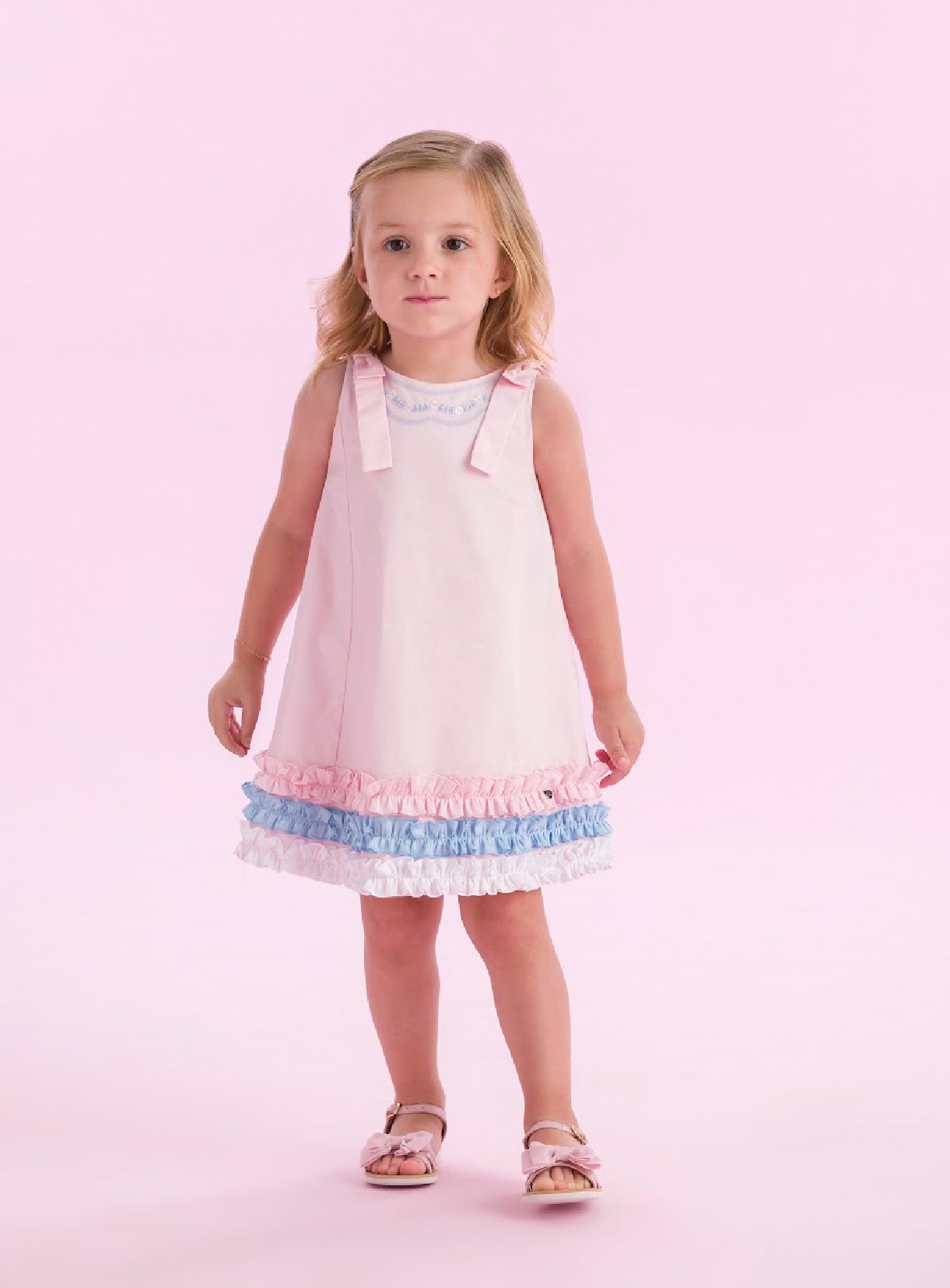 Pink & Blue Dress