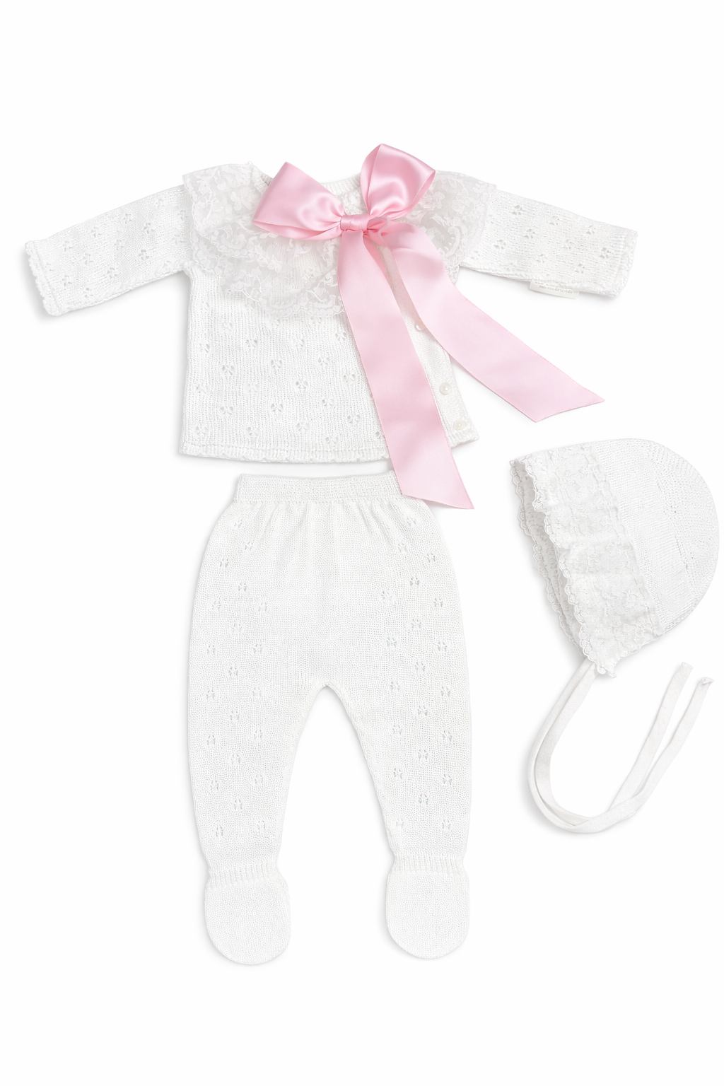 Pink Big Bow Newborn Set