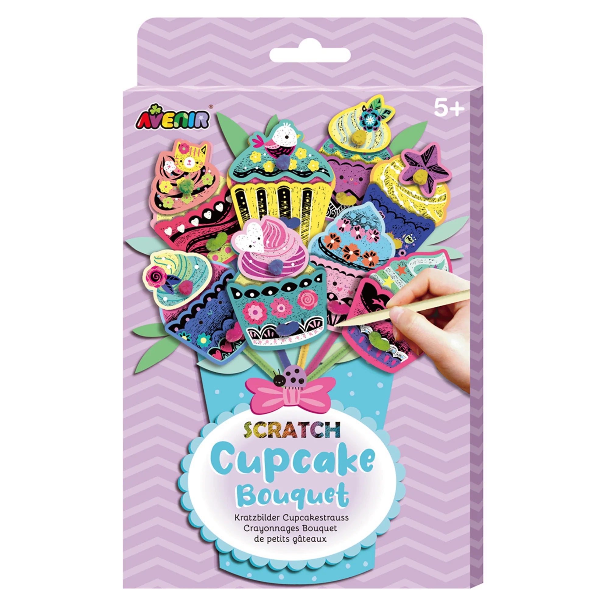 Scratch Art Bouquet Cupcake