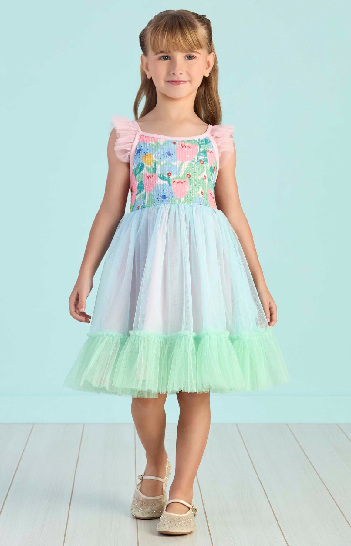 Colorful & Flowers Dress