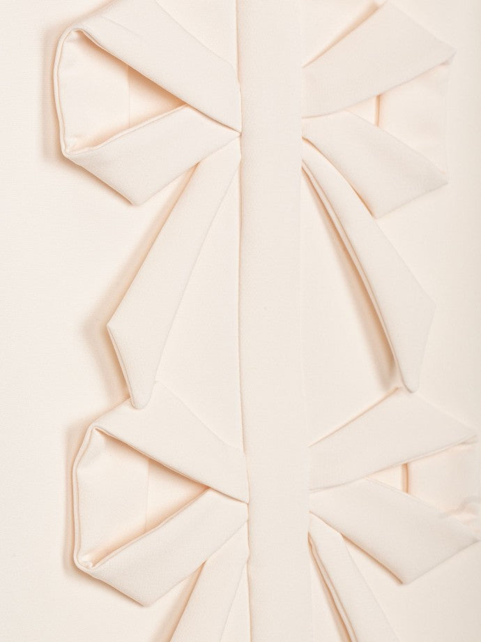 Beige Bows Dress