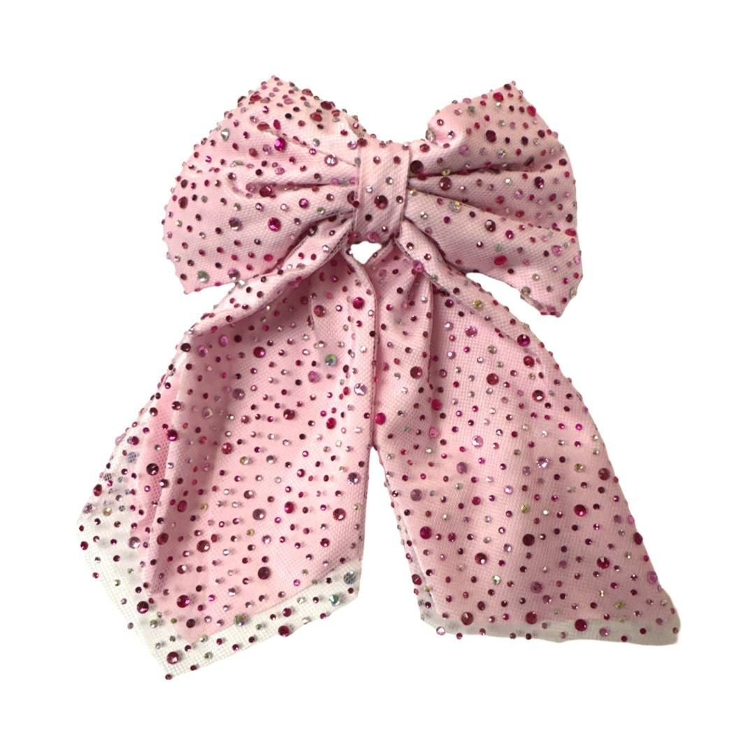 Jeweled Bow - Pink