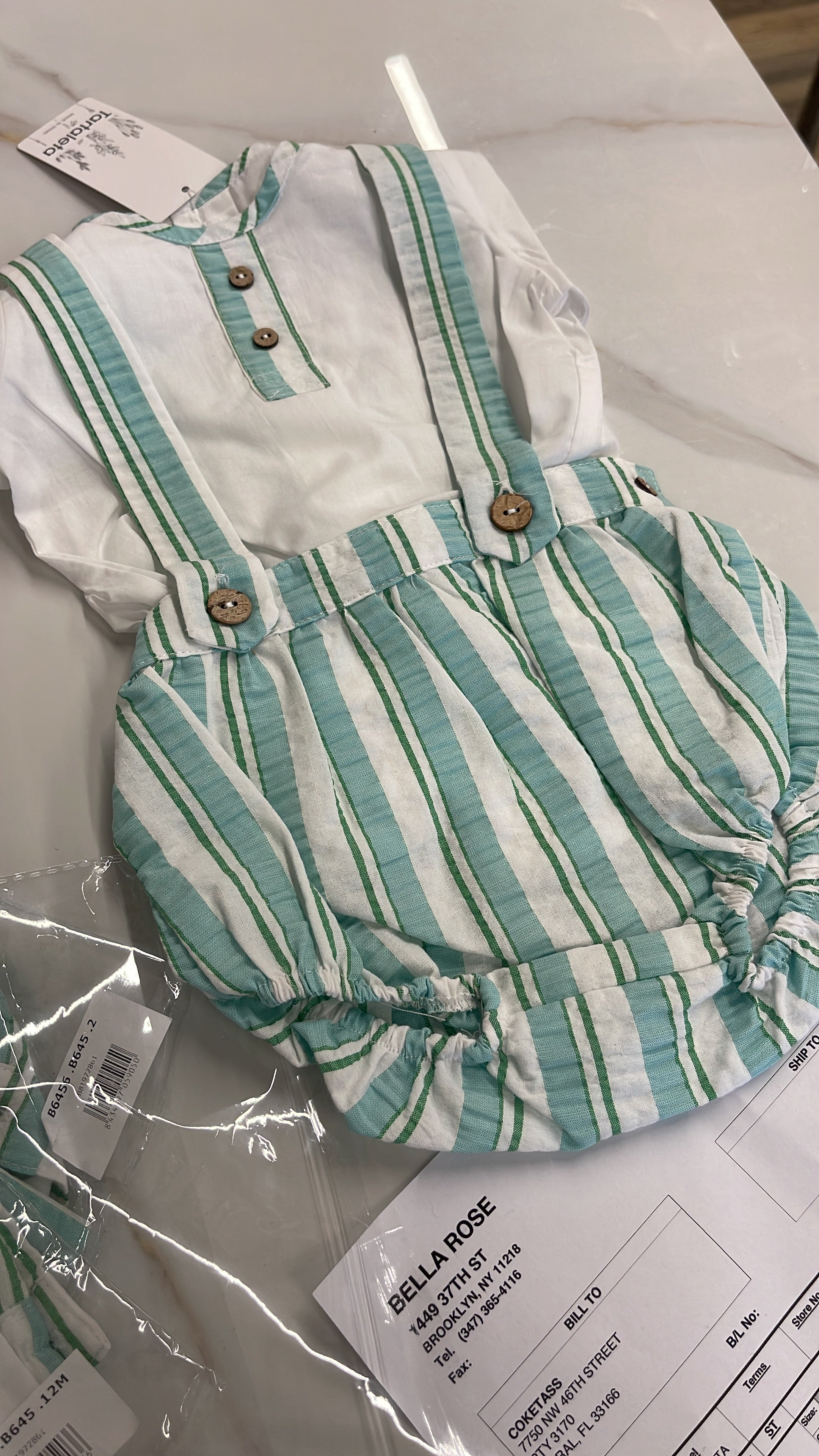 Blue & Green Baby Set