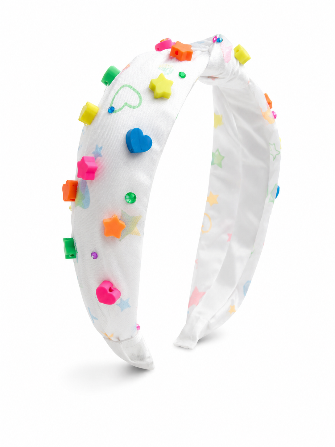 Neon Charms Headband - White