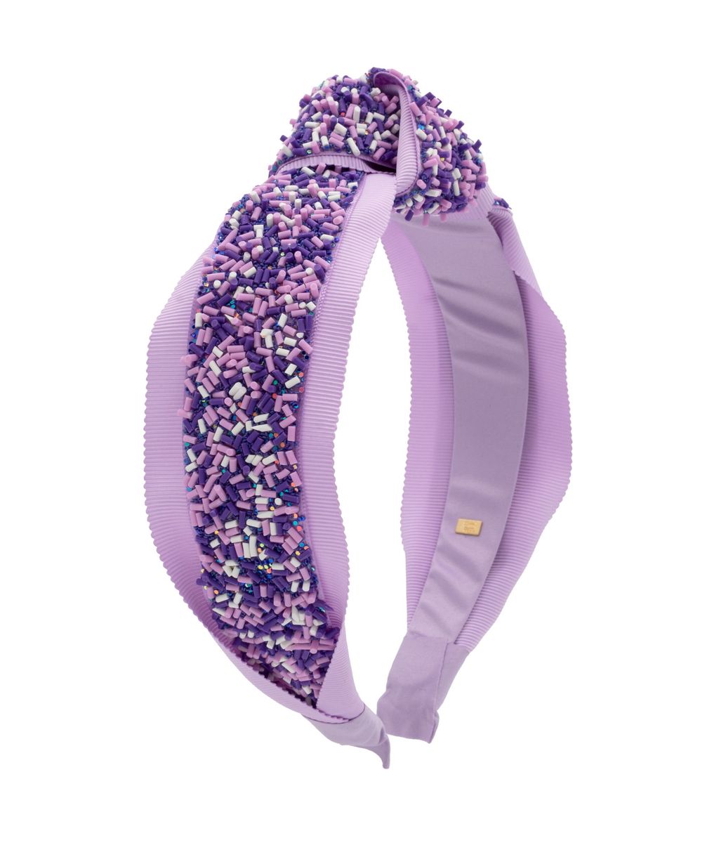 Grosgrain Sprinkle Headband - Lila