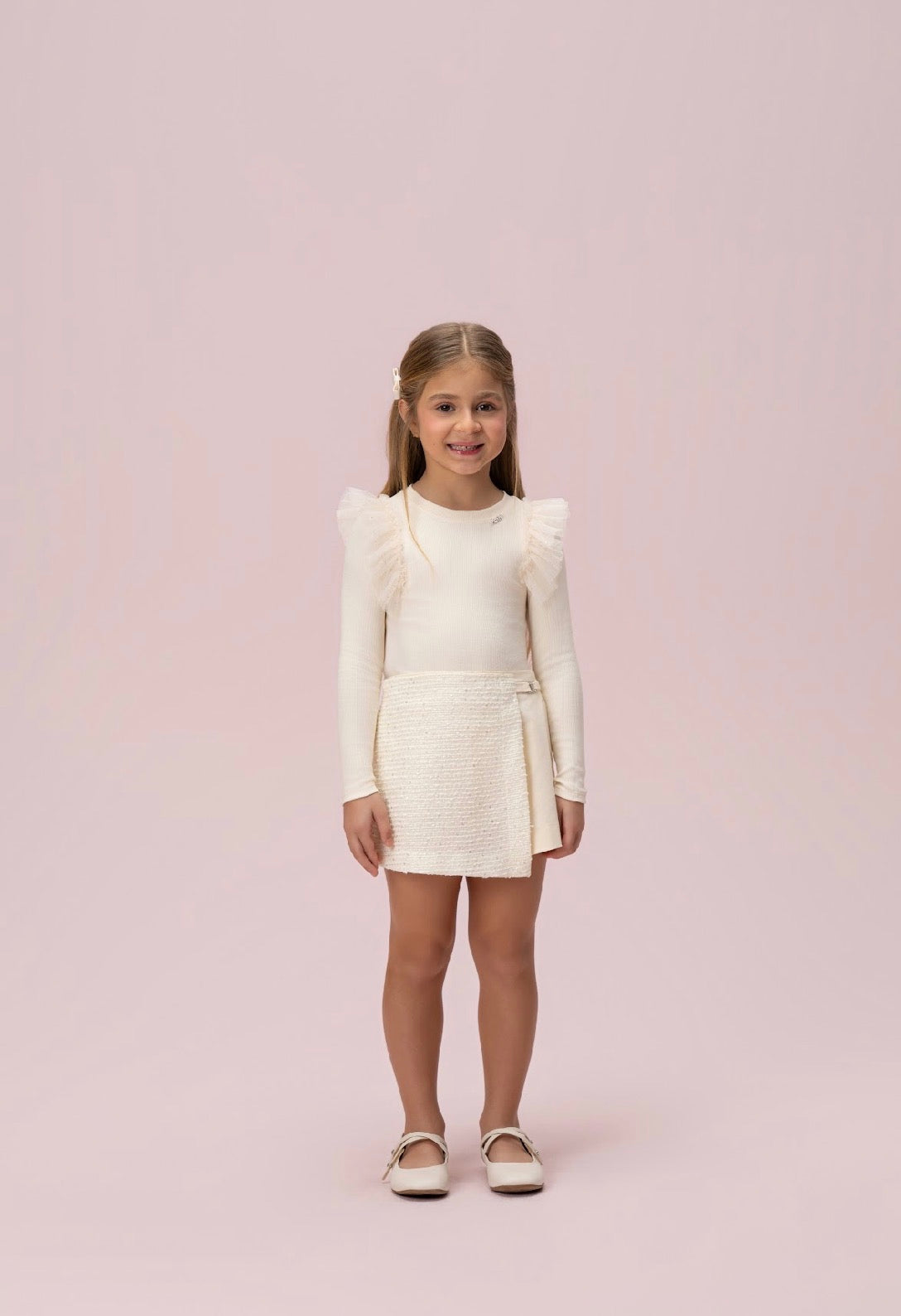 Creamy Skirt Set