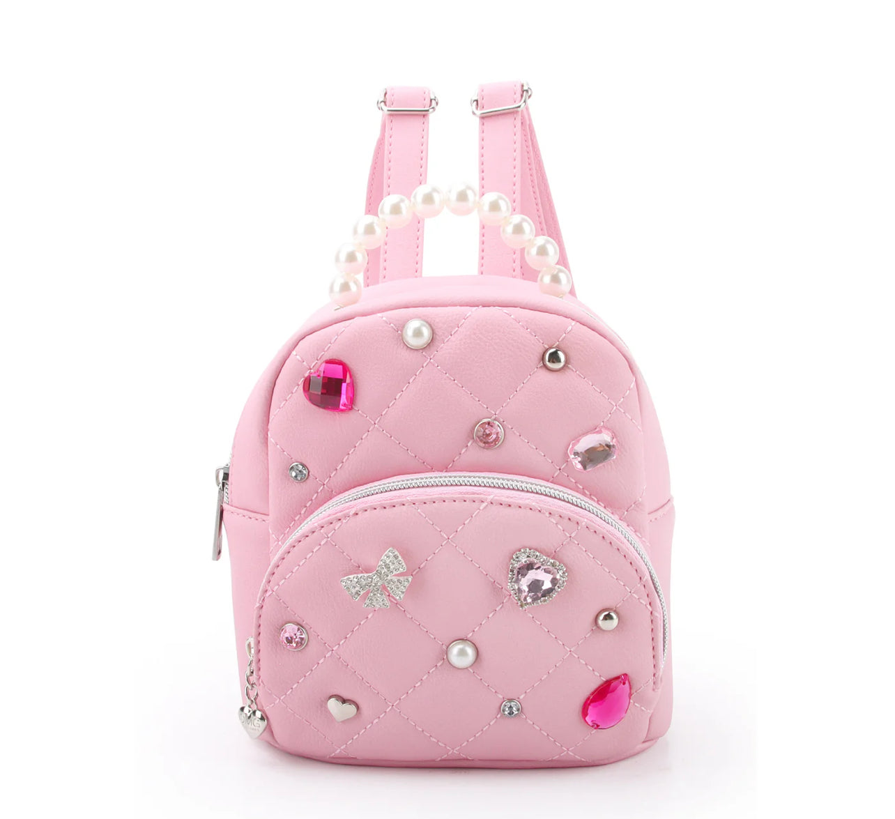 Heart Jeweled Micro Backpack