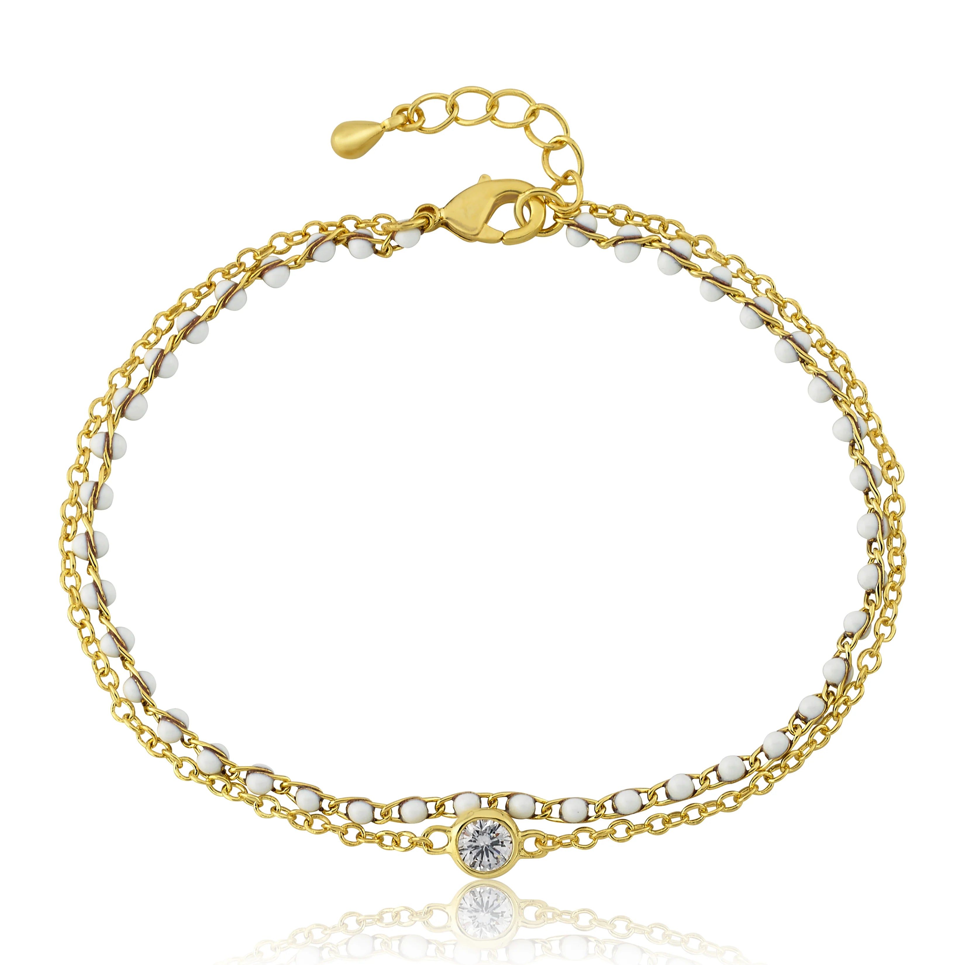 Double Strand Beaded Bracelet