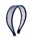 Beauty Mesh Headband - Navy
