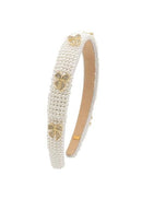 Full Pearl With Charms Headband - Bows