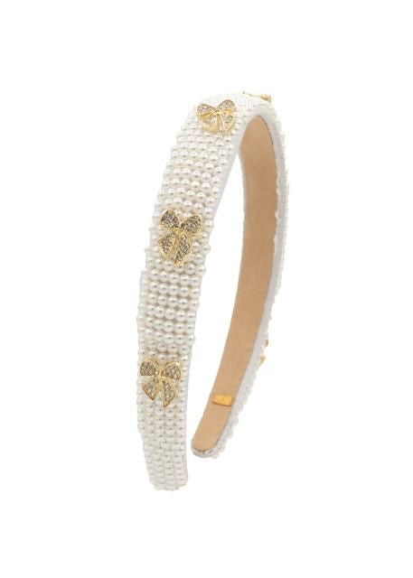 Full Pearl With Charms Headband - Bows