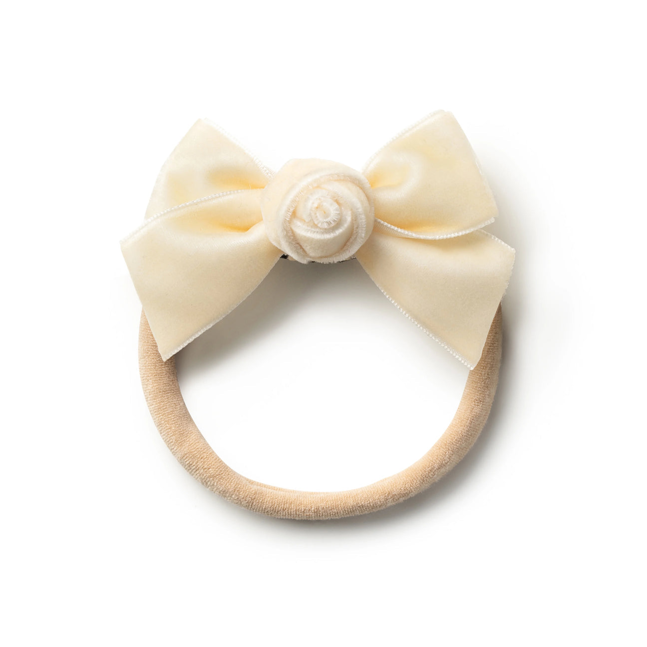 Rosette Velvet Baby Band Cream