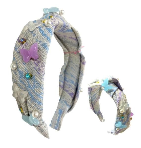 Butterflies Headband - Blue