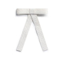 Poppy Braided Woven Patent Clip - White