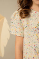 Soft Cream Tweed Dress