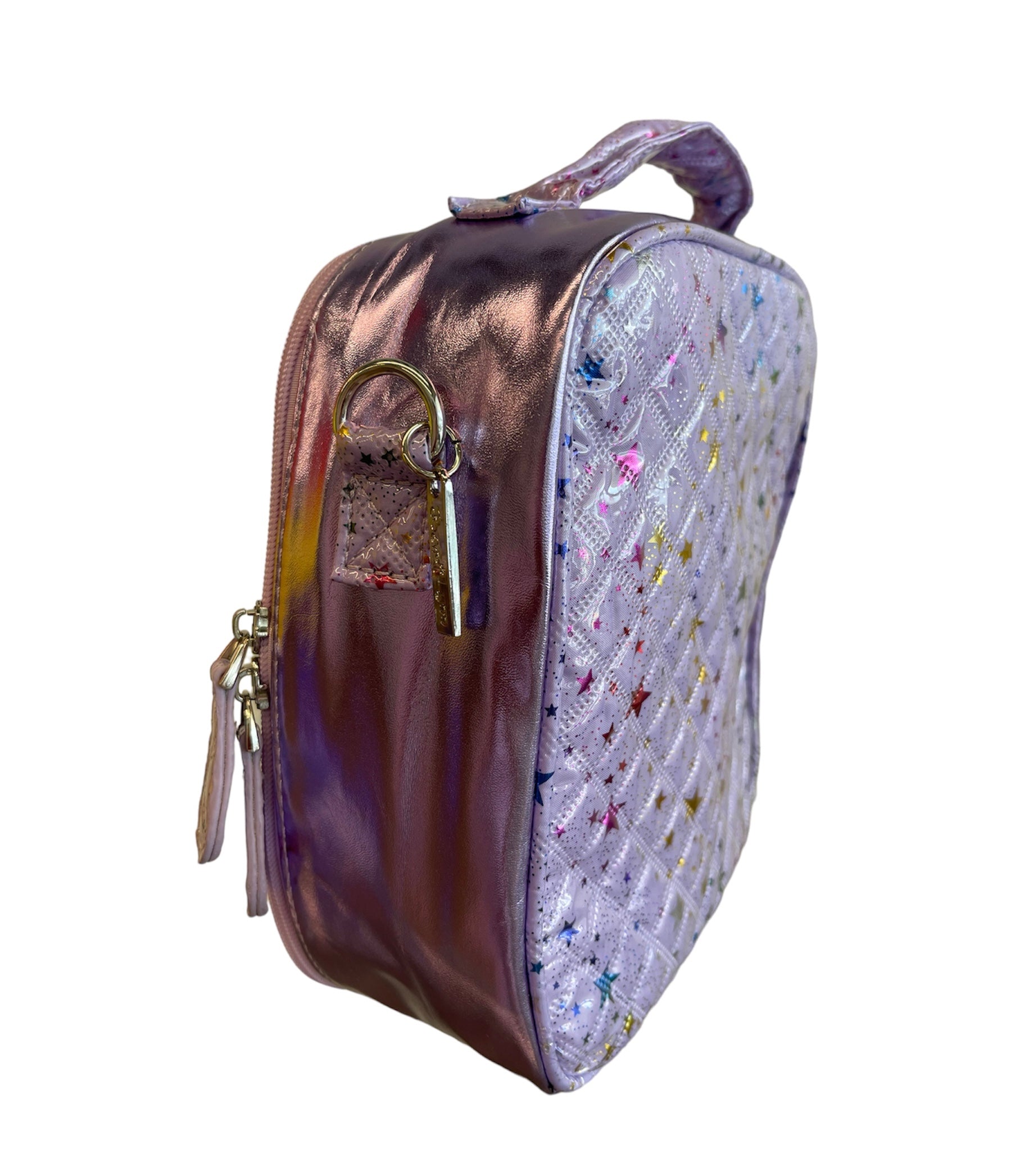 Metallic Star Purple Lunch Box