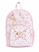 Deluxe Backpack, Floral Bow (Pink)