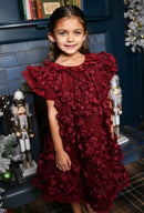 Ivy Sequin And 3D Flower Dress