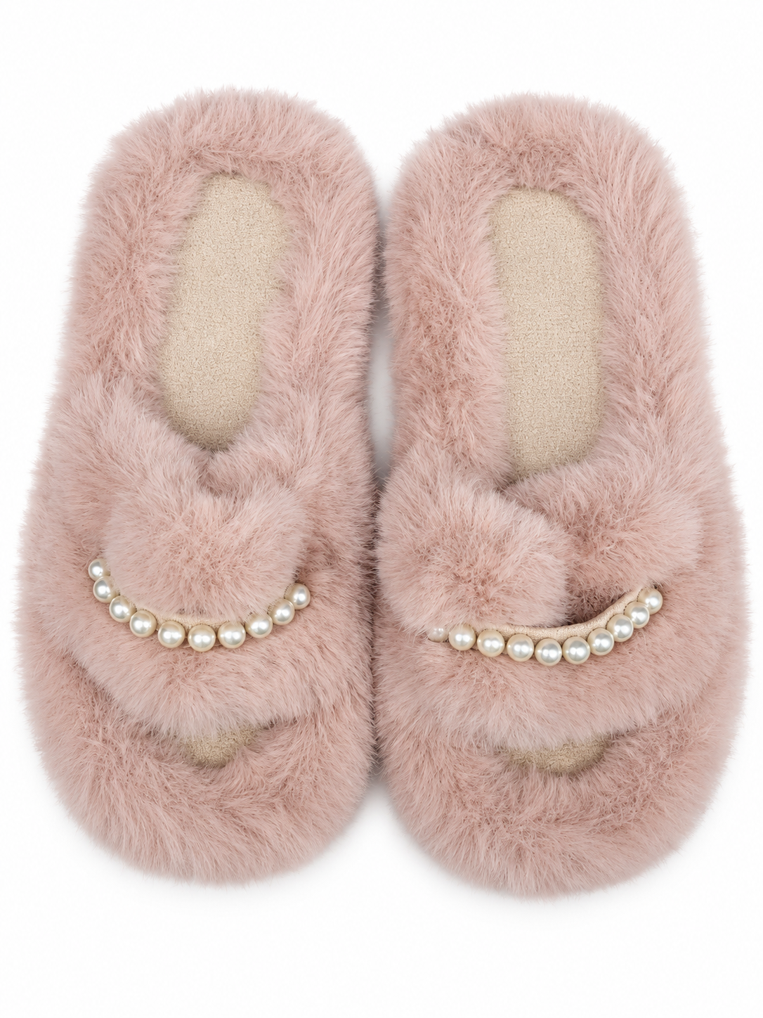 Fluffy Pink Slippers