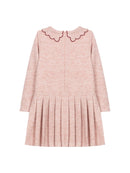 Red Hearts & Pale Rose Dress