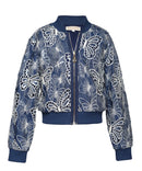 Butterfly Embroidered 3 Pcs Set