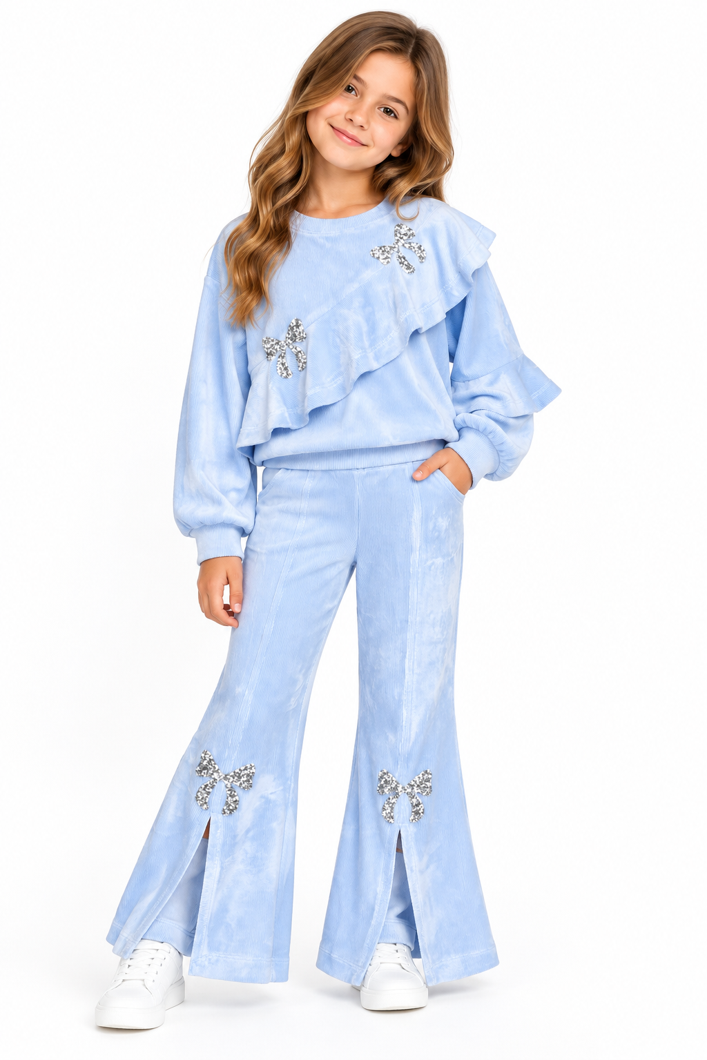 Velour Asymmetrical Set