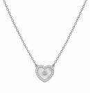Silver Heart Beauty Necklace