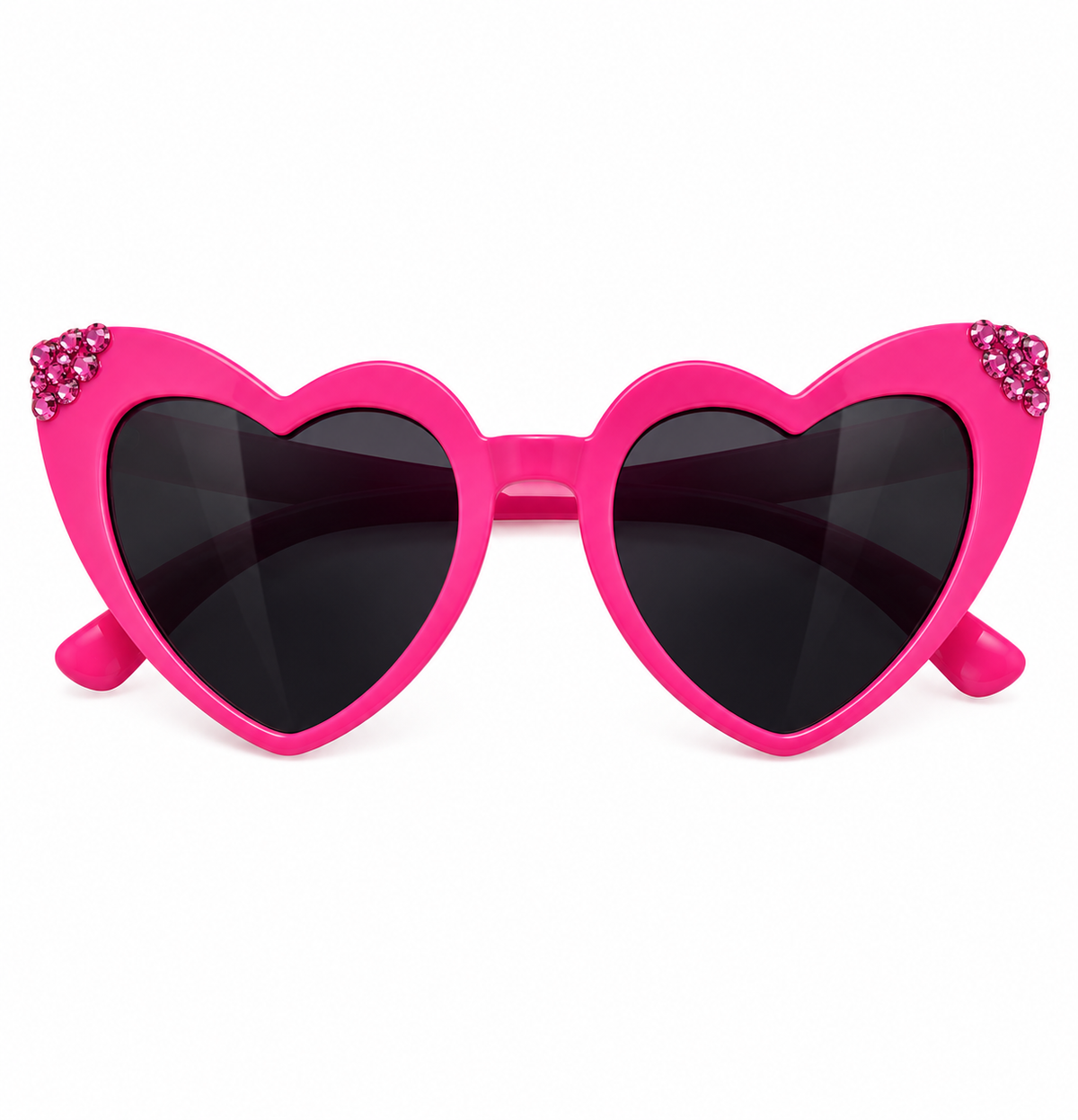Hot Pink Hearts Sunglasses