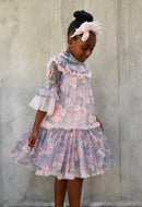 Katy Roses Print Tulle Dress