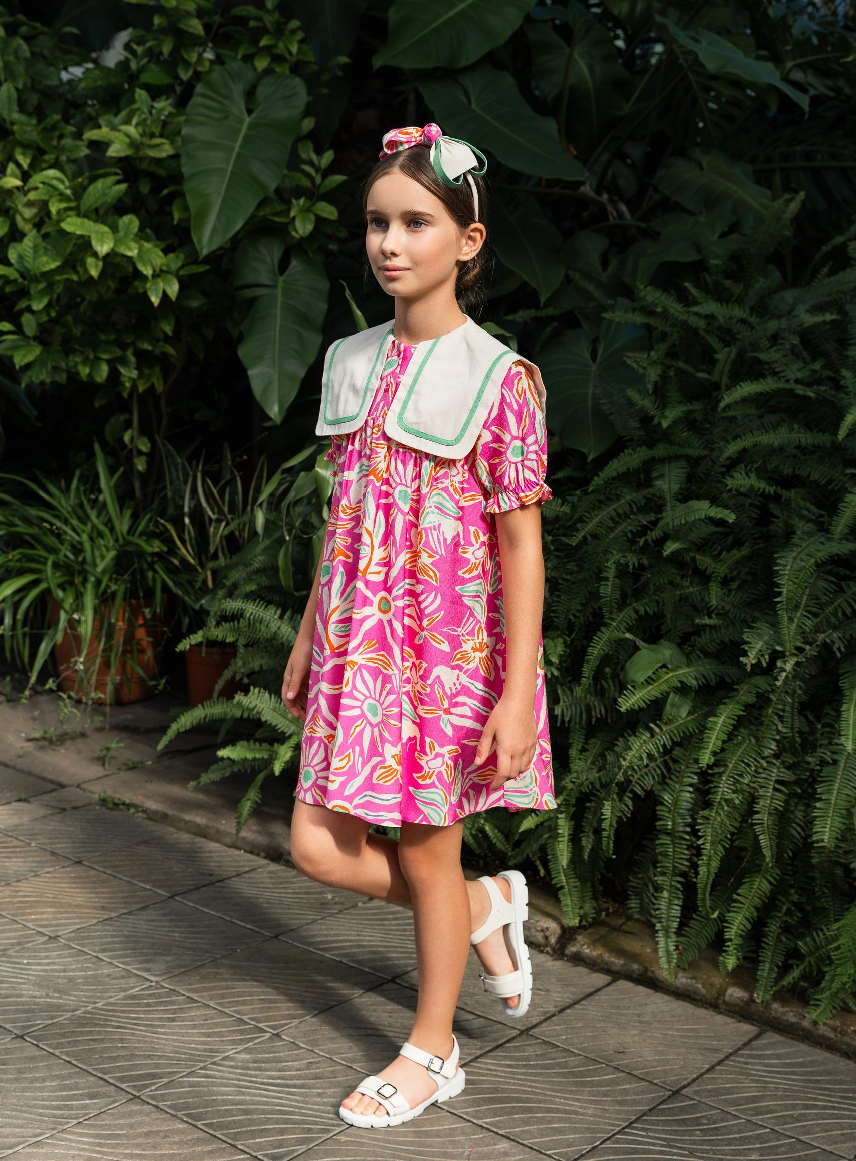 Pink Flowers Dress