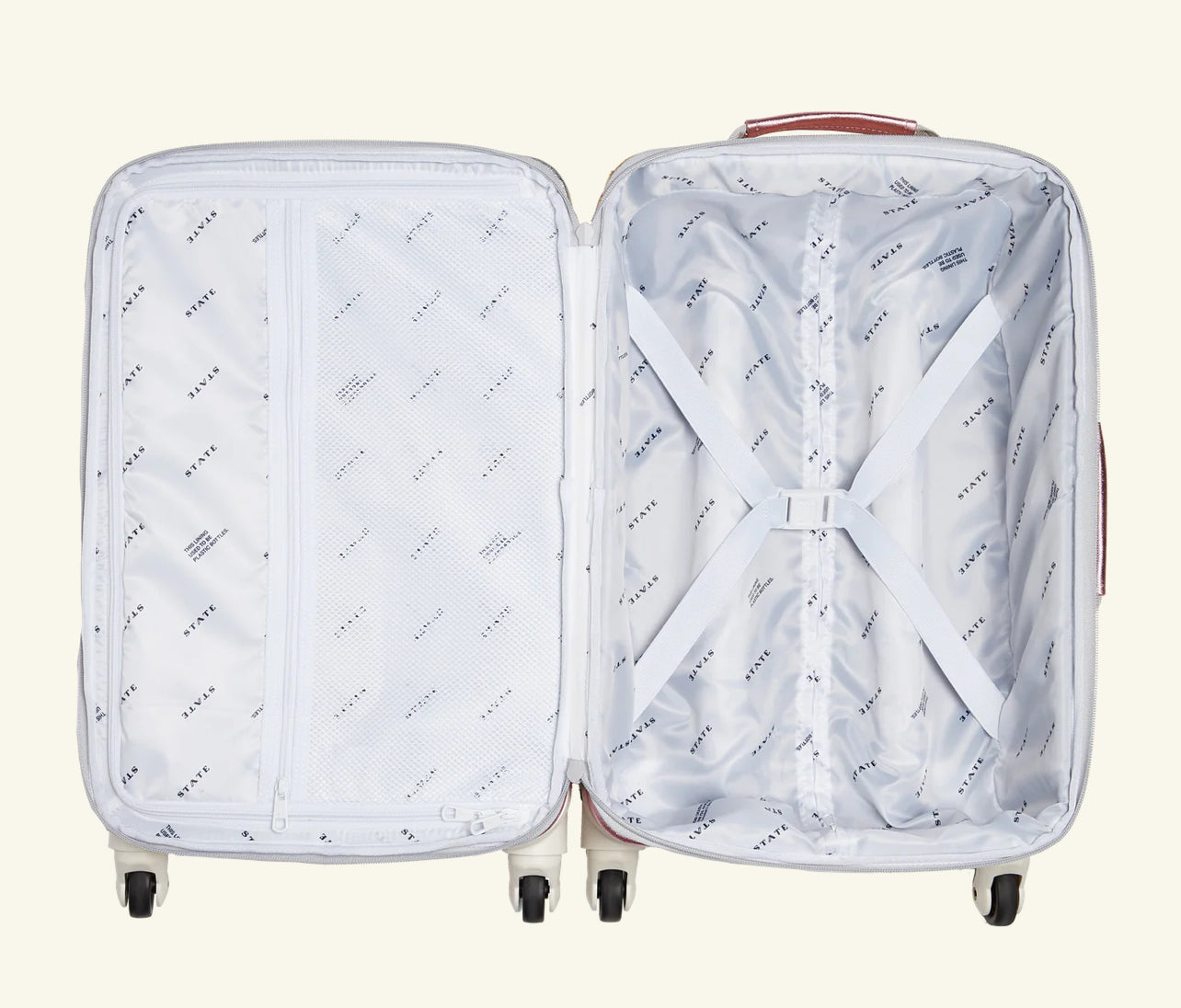 Logan Carry-On Suitcase Pink/Silver